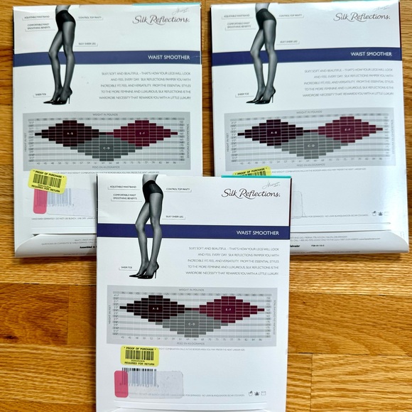 Hanes control top,  sandal foot, waste smoother tights. - Picture 3 of 5